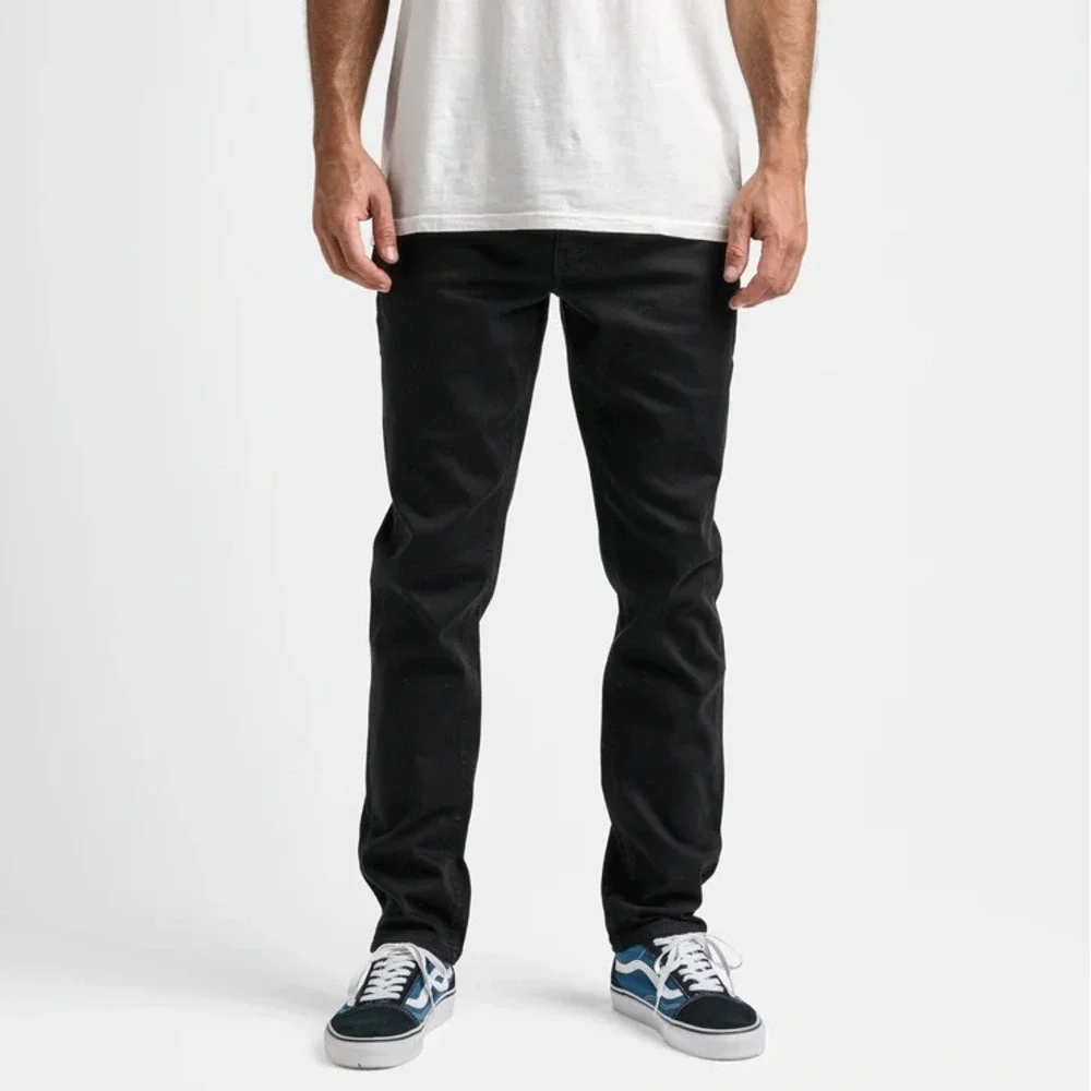 Roark Hwy 133 5-Pocket Pant Slim Straight Denim Black 2 Men's 36x32 NEW - Picture 3 of 7